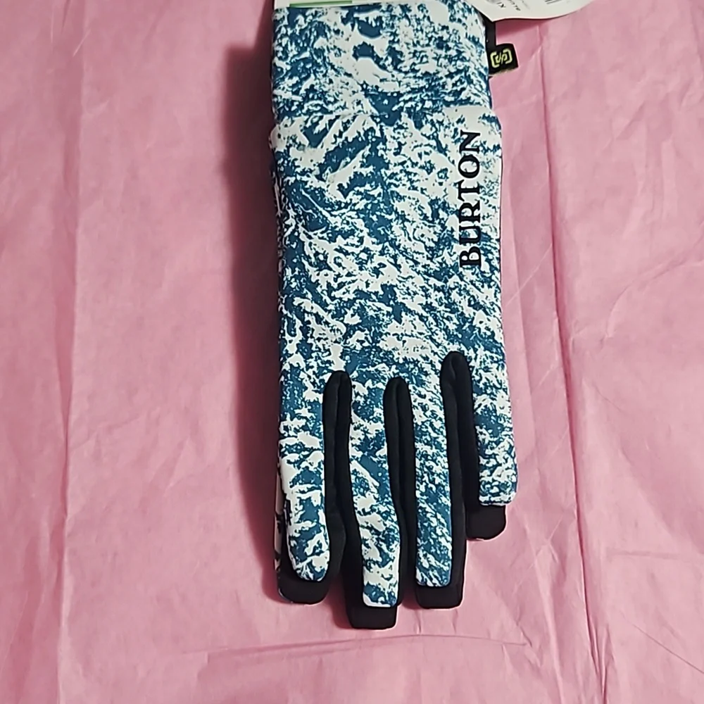 Burton Kids' Touch N Go Glove Liner: BLUE/BLACK: NEW WITH TAGS: SIZE MEDIUM
